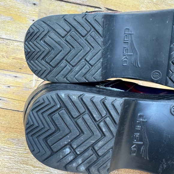 Dansko Clogs Womens 40 EU (9.5-10) Multicolor Leather Professional Nursing Y2K - Picture 14 of 16